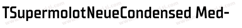 TSupermolotNeueCondensed Med字体转换